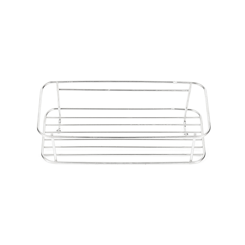 Malagkit na Stainless Steel Shower Caddy na may mga Hook