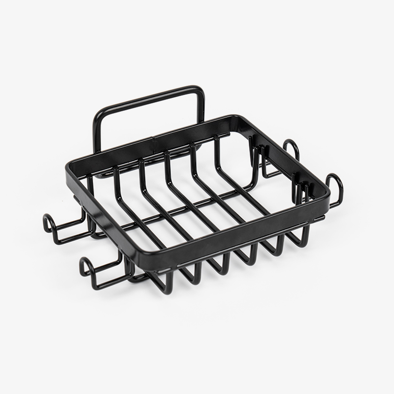 Black Stainless Steel Bar Soap Holder para sa Shower