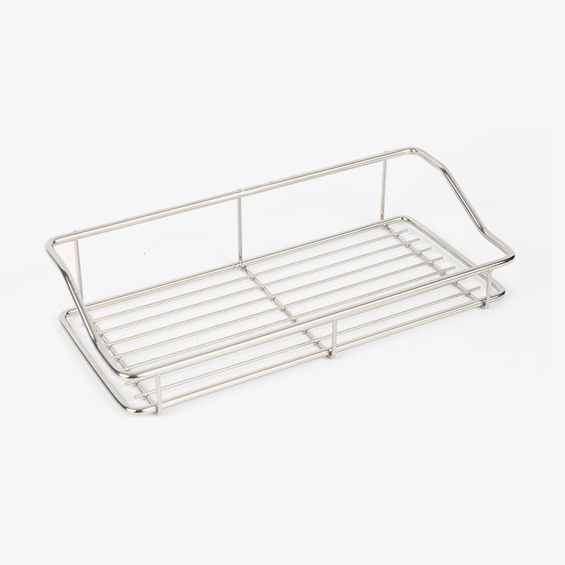 Hindi kinakalawang na Bakal na Walang-Drill na Istante ng Imbakan ng Banyo