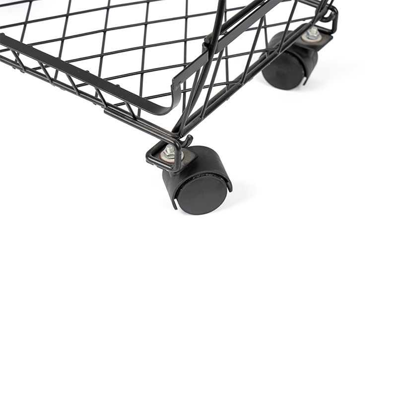 4-Tier Stackable Fruit & Vegetable Basket na may Rolling Wheels