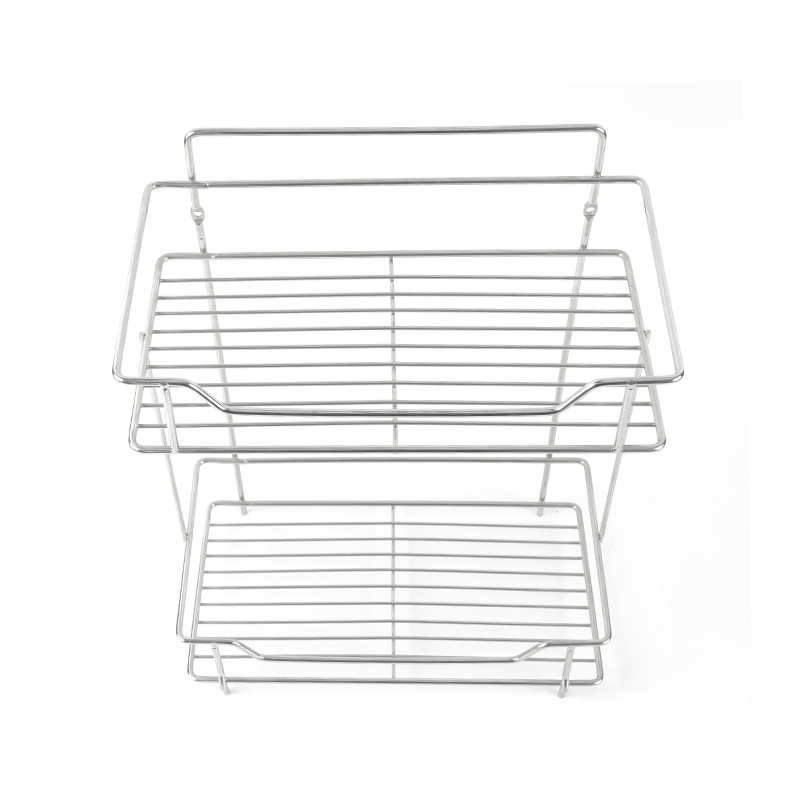 Double Layer Spice Rack Organizer para sa Kusina at Pantry