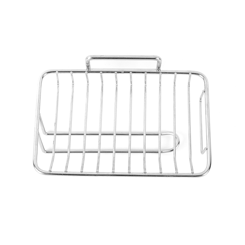 Ceramic Soap Dish na may Self-Drainage at Stainless Steel Stand