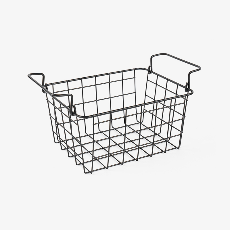 Metal Wire Mesh Stackable Utility Storage Bin, Malaking Parihaba