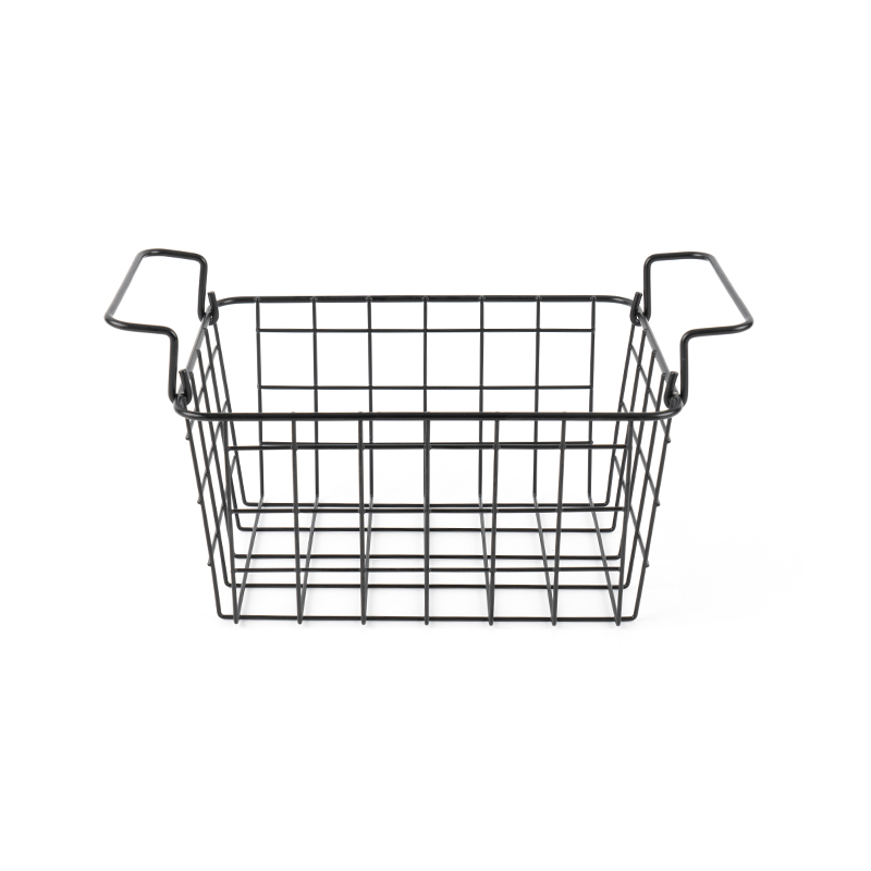 Metal Wire Mesh Stackable Utility Storage Bin, Malaking Parihaba