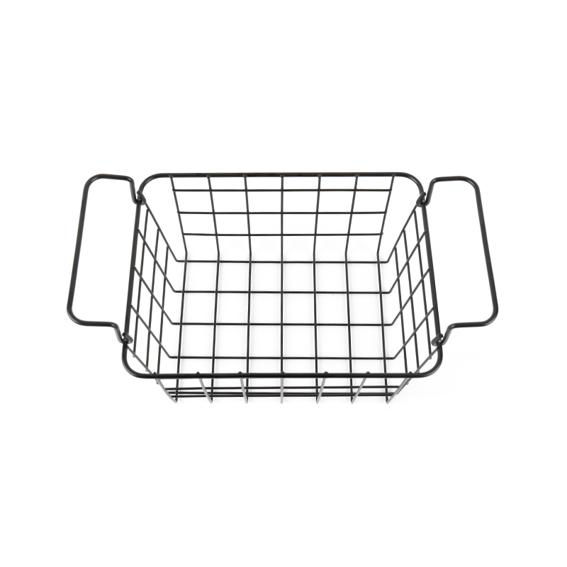 Metal Wire Mesh Stackable Utility Storage Bin, Malaking Parihaba