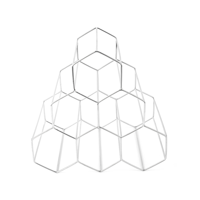 3-Tier Freestanding Wine Bottle Rack para sa Countertop