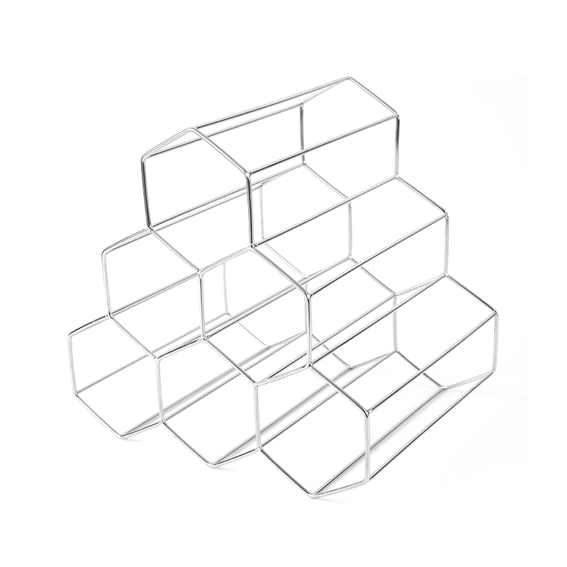 3-Tier Freestanding Wine Bottle Rack para sa Countertop