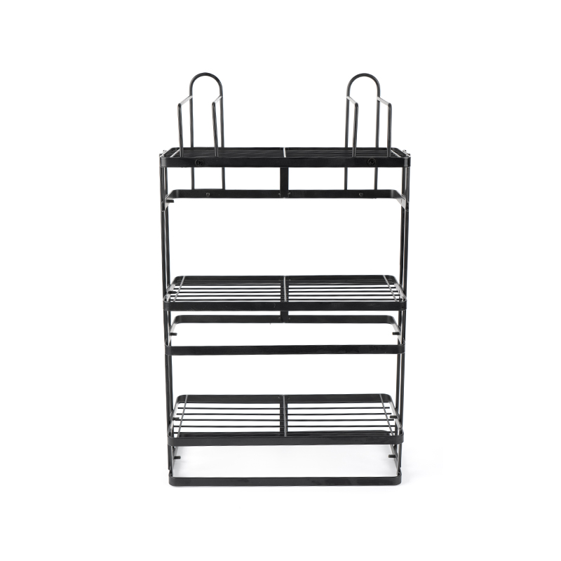 3-Shelf Adjustable Metal Storage Rack para sa Kusina at Garahe
