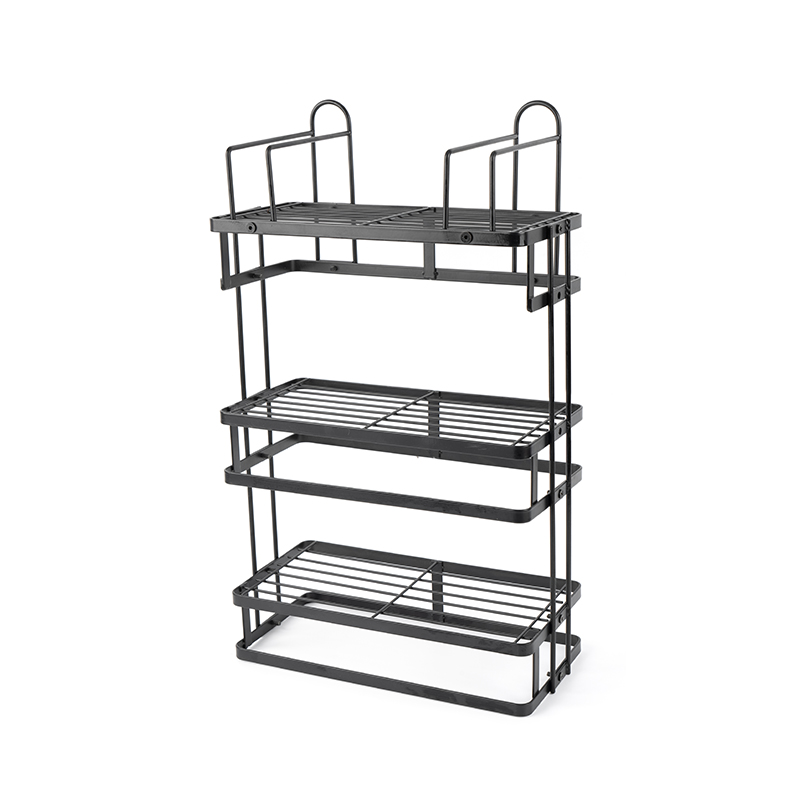 3-Shelf Adjustable Metal Storage Rack para sa Kusina at Garahe
