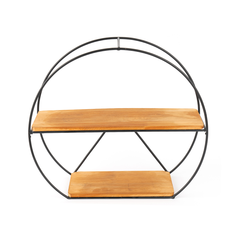 Golden Wall Shelf at Hanging Storage Basket para sa Kusina