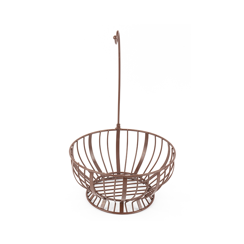 Basket ng prutas na may sabitan ng saging para sa kusina