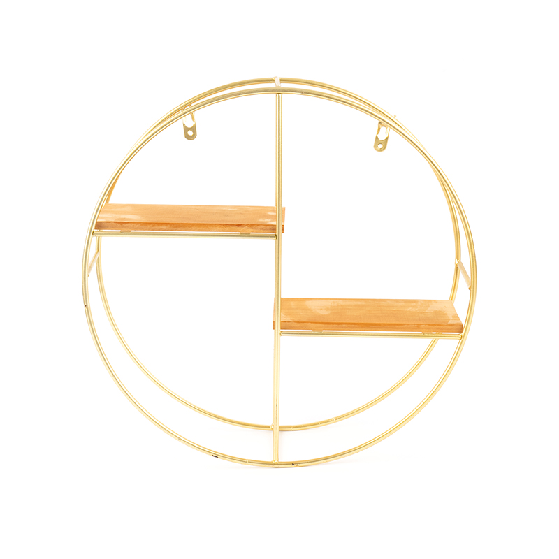 Gold Round Wall Shelf