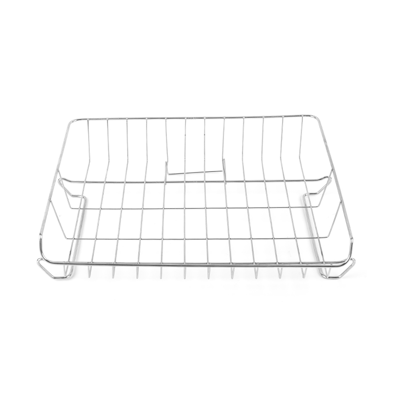 Napapalawak na Stainless Steel Dish Drying Rack para sa Lababo