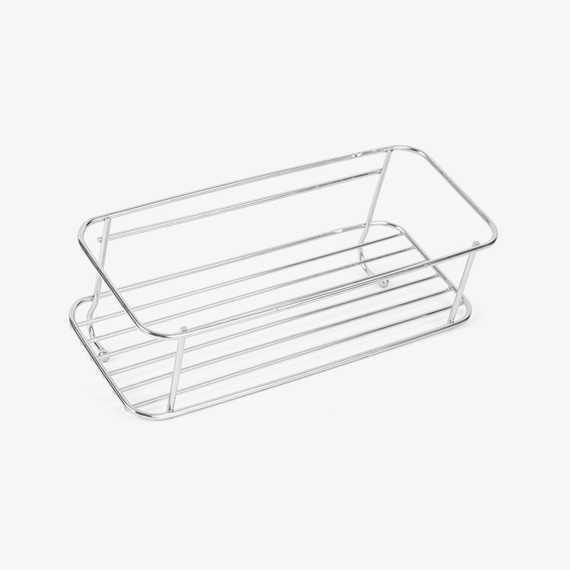 Malagkit na Stainless Steel Shower Caddy na may mga Hook