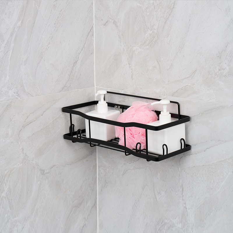 Wall-Mounted Metal Wire Storage Basket para sa Kusina at Banyo