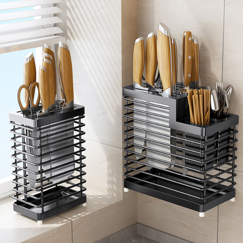 Chopstick at Knife Holder na Rack ng Organizer ng Kusina